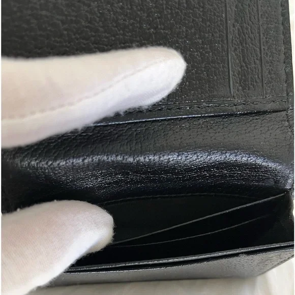 GUCCI GG Marmont Black Leather Card Case EUC Unisex Authenticity Guaranteed - Picture 10 of 13